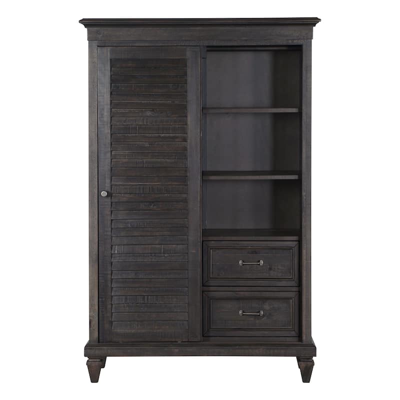 Magnussen Home Calistoga Weathered Charcoal Gentleman's Chest