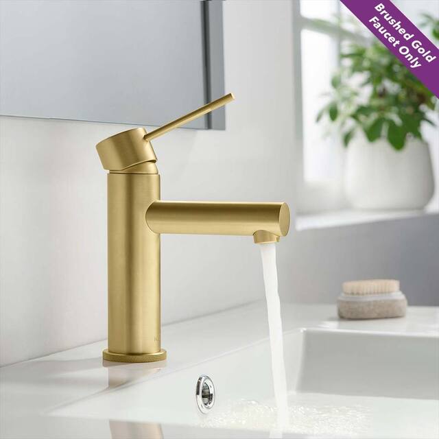 Luxury Solid Brass Single Hole Bathroom Faucet