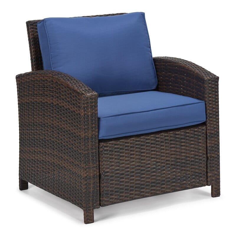6-Piece Outdoor Wicker Patio Conversation Set