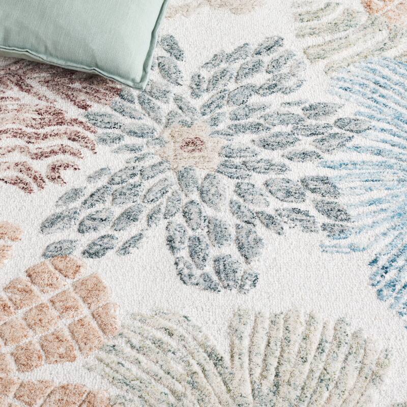 SAFAVIEH Handmade Jardin Almudena Floral Wool Rug