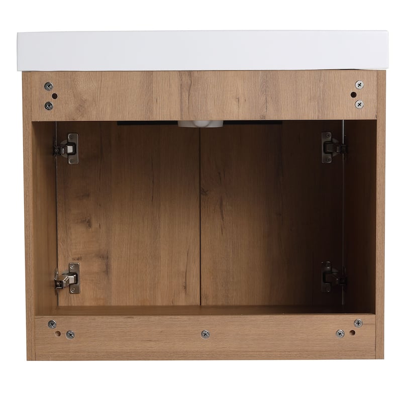 Beingnext 24"/30"/36" Bathroom Vanity with Sink, Floating Bathroom Vanity with 2 Soft Close Doors