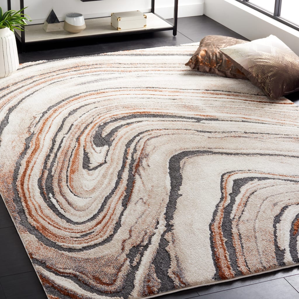 SAFAVIEH Cyrus Shag Monisha Modern Abstract Rug