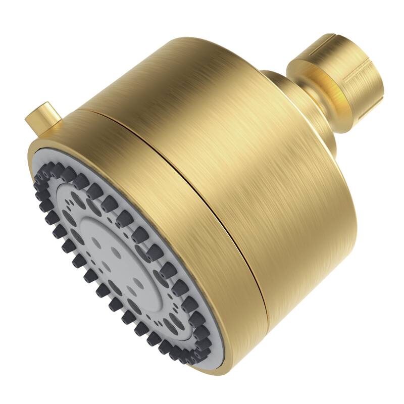 Kingston Brass Vilbosch 3" Round 5-Function ABS Shower Head - Brushed Brass