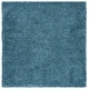 preview thumbnail 63 of 89, SAFAVIEH Venus Shag Kiwako 1.75-inch Thick Rug 2'7" Square - Blue - Square