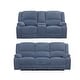 preview thumbnail 10 of 24, Roundhill Furniture Blitz Transitional 2-Piece Living Room Reclining Set, Sofa and Loveseat