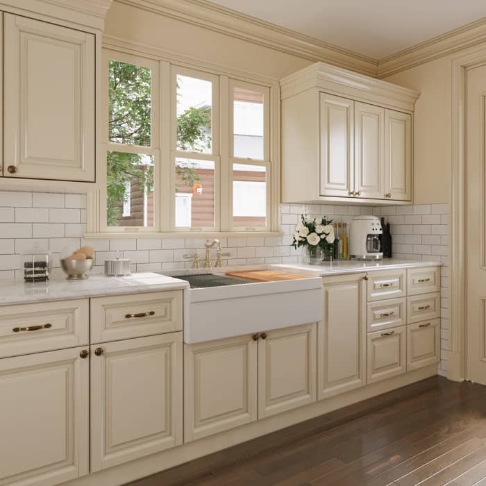 DeerValley 33"L X 20"W Double Bowl Workstation Farmhouse Kitchen Sink With Cutting Board And Dish-Drying Rack