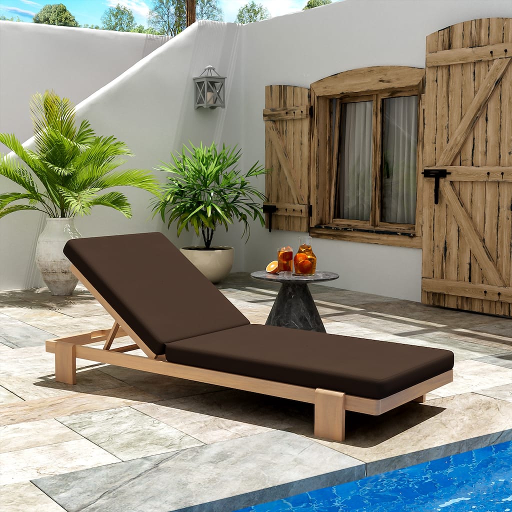 Christopher Knight Home - Sophia Outdoor Acacia Wood Chaise Lounge