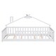 preview thumbnail 9 of 9, White Twin Size Pine Wood House-Shaped Bed with Guardrails, No Door