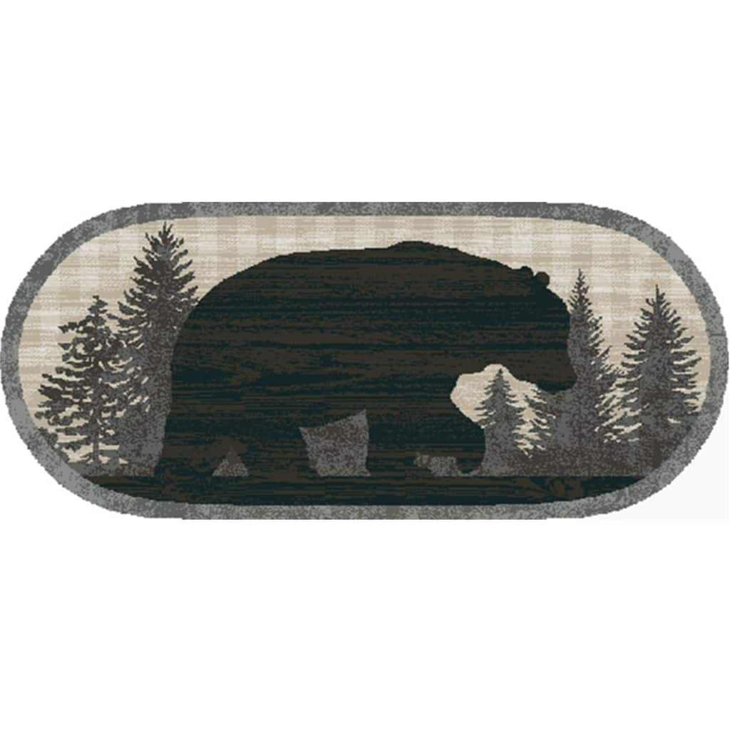 Cozy Cabin Papa Bear Accent Rug 20"x44"