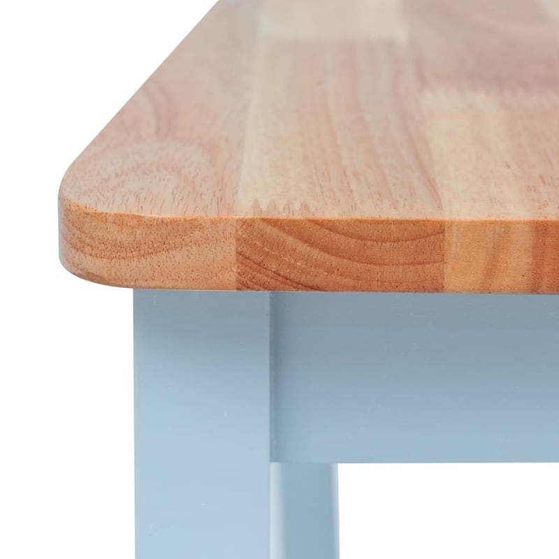 vidaXL 2/4x Dining Chairs Solid Wood Rubber Dining Room Chair Multi Colors - 17.9" x 20.5" x 35.4"