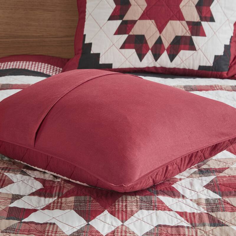 Woolrich Compass Red Cotton Quilt Mini Set