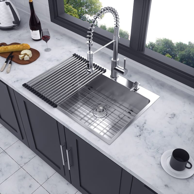 Drop-in Single Bowl Stainless Steel Kitchen Sink - 30*22