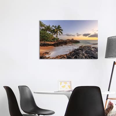iCanvas "Small beach in Makena area, Maui, Hawaii, USA" by Stuart Westmorland Canvas Print