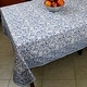 preview thumbnail 2 of 21, Block Print Cotton Flowering Vine Tablecloth Collection