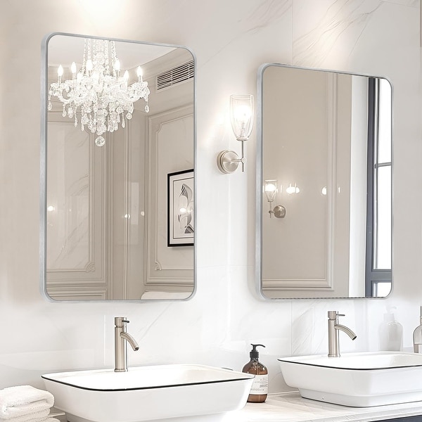 2 Pack Rectangle Vanity Mirror Wall Mirror - On Sale - Bed Bath