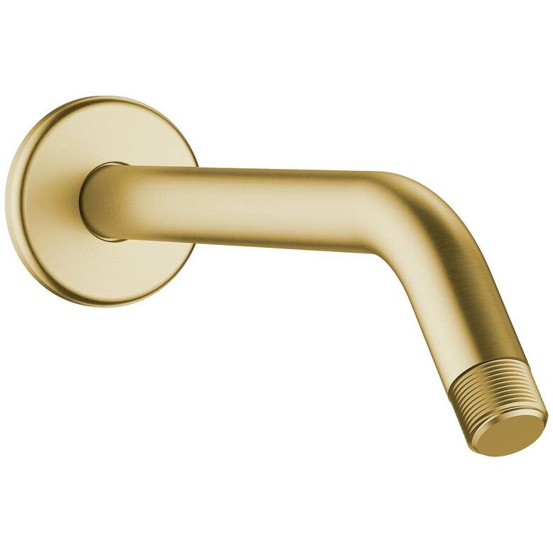 Hansgrohe Standard 9" Shower Arm with Escutcheon Plate and 1/2" Male - Brushed Gold Optic