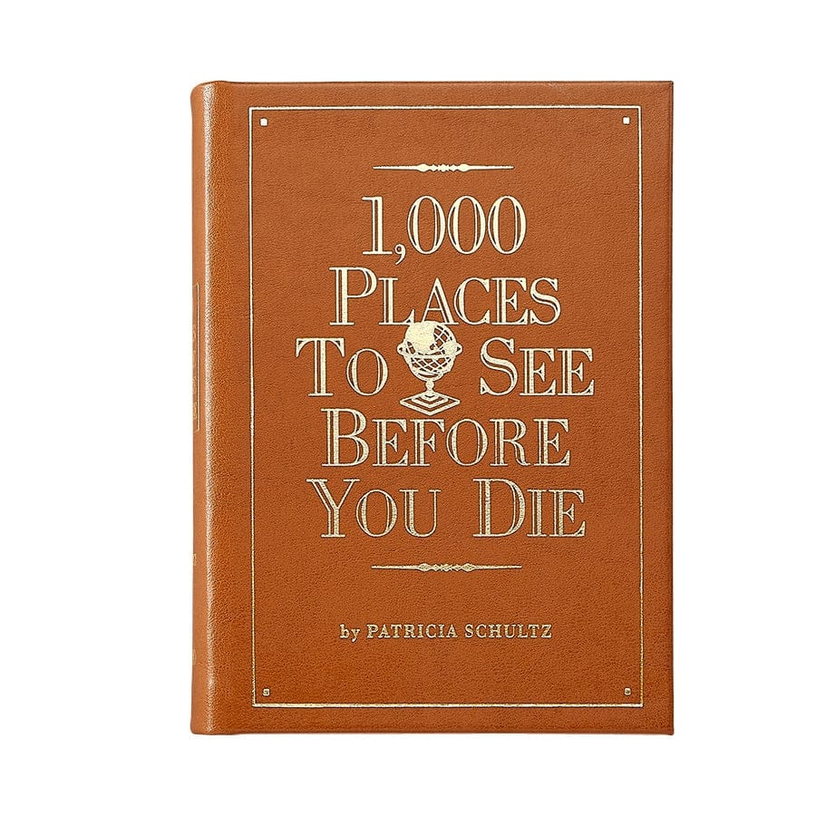 Graphic Image 1000 Places To See Before You Die Coffee Table Book, Leather, Red