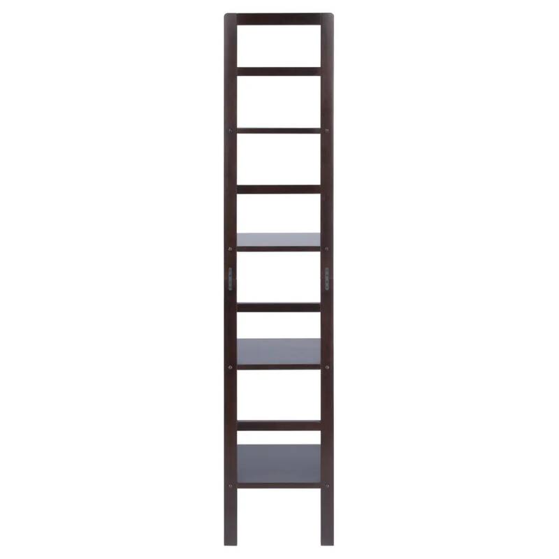 Tall 4 Tier Narrow Tall Storage Corner Shelf Rack - 70.75" - Coffee Brown