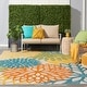 preview thumbnail 78 of 150, Nourison Aloha Floral Modern Indoor/Outdoor Area Rug 9' x 12' - Turquoise Multicolor