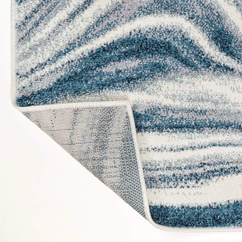 JONATHAN Y Zoe Contemporary Glam Abstract Marble Area Rug
