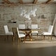 preview thumbnail 9 of 193, 65 inch Faux Marble Dining Table Set with Boucle Dining Chairs