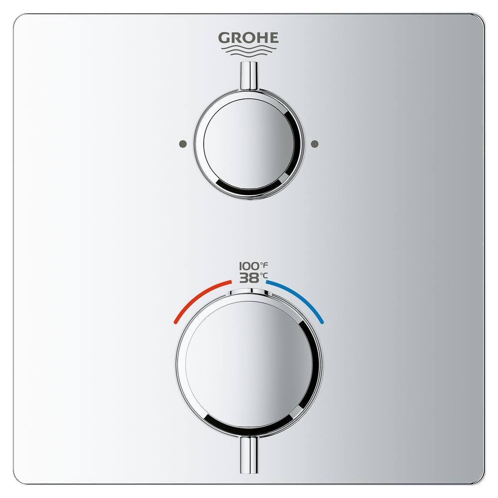Grohe Grohtherm Dual Function Thermostatic Valve Trim Only with Double