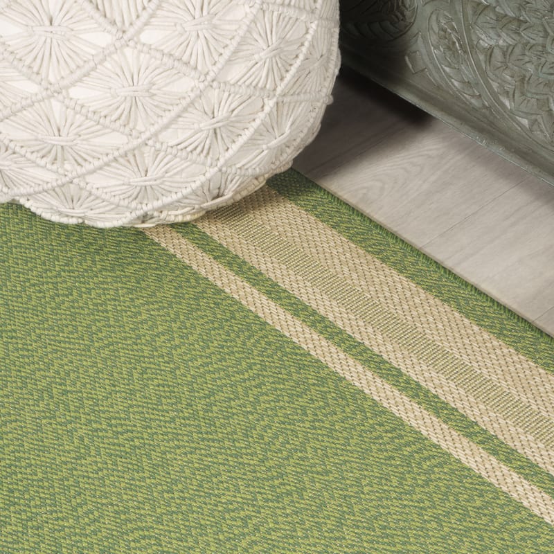JONATHAN Y Haynes Modern Border Stripe Indoor/Outdoor Area Rug