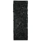 SAFAVIEH Handmade Leather Shag Carlijn Modern Decorative Rug - 2'3" x 9' Runner - Black