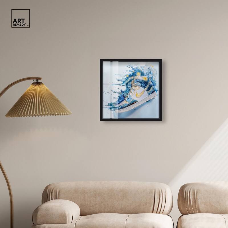 Starry Night Sneaker Splash Shadowbox by Art Remedy