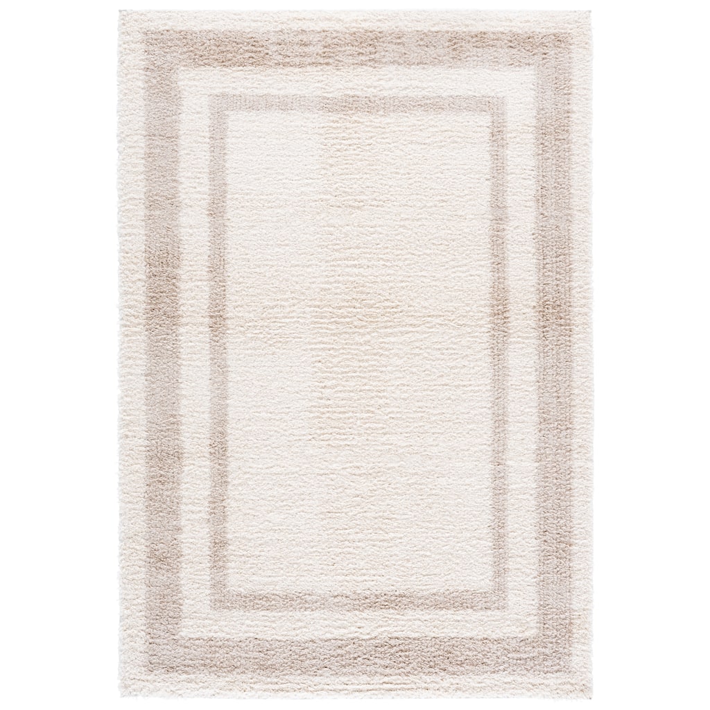 SAFAVIEH Gemma Shag Elmine Border Plush Thick Rug