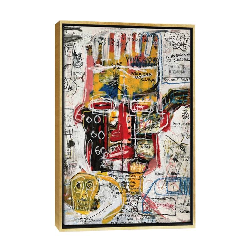 iCanvas "Delete Zone" by Diego Tirigall Framed Canvas Print - Gold - 40x26