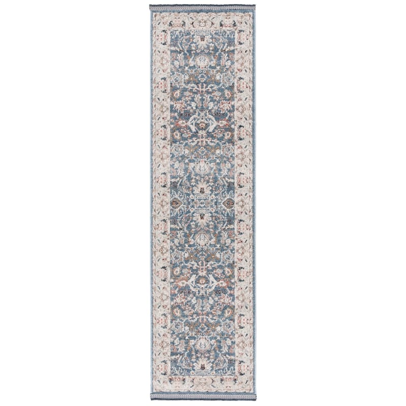 SAFAVIEH Vivaldi Diletta Oriental Rug - 2'2" x 8' Runner - Blue/Ivory