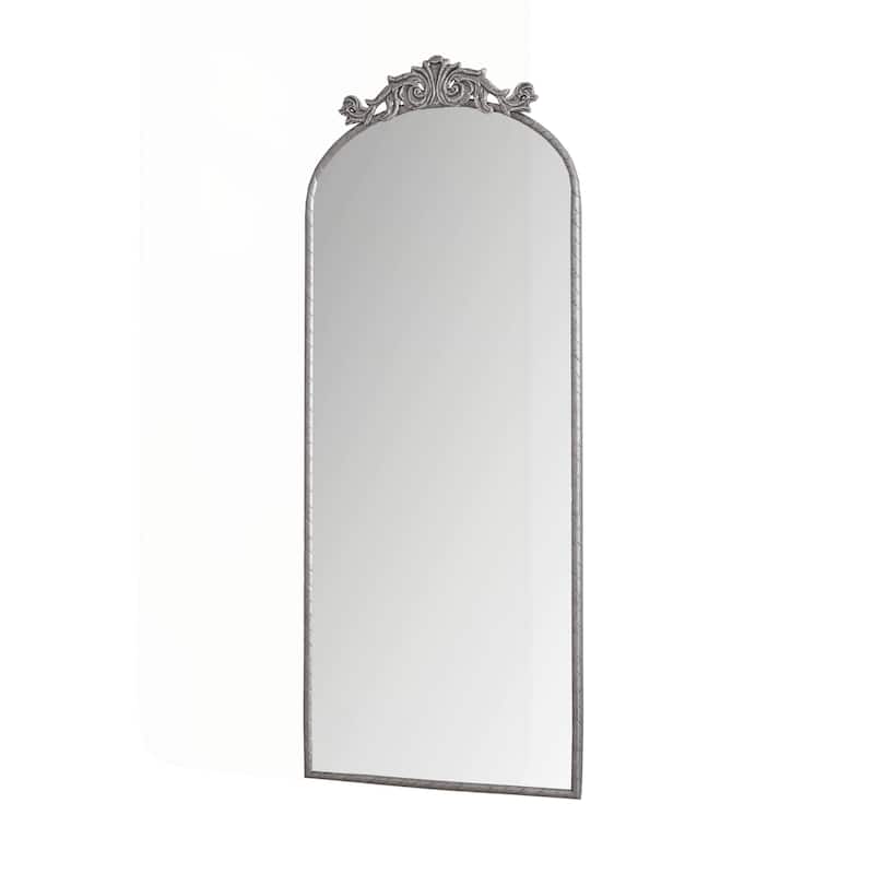 Vintage-Inspired Ornate Wall-Mounted Full Body Mirror