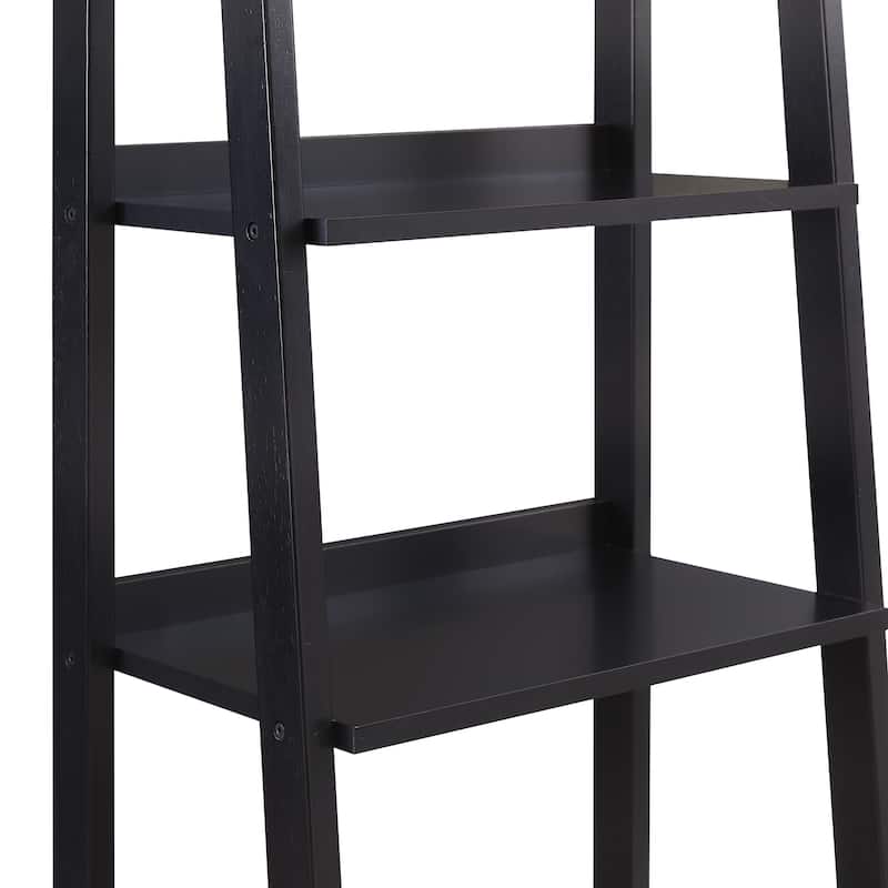 Crosley Landon Small Etagere Bookcase - Matte Black
