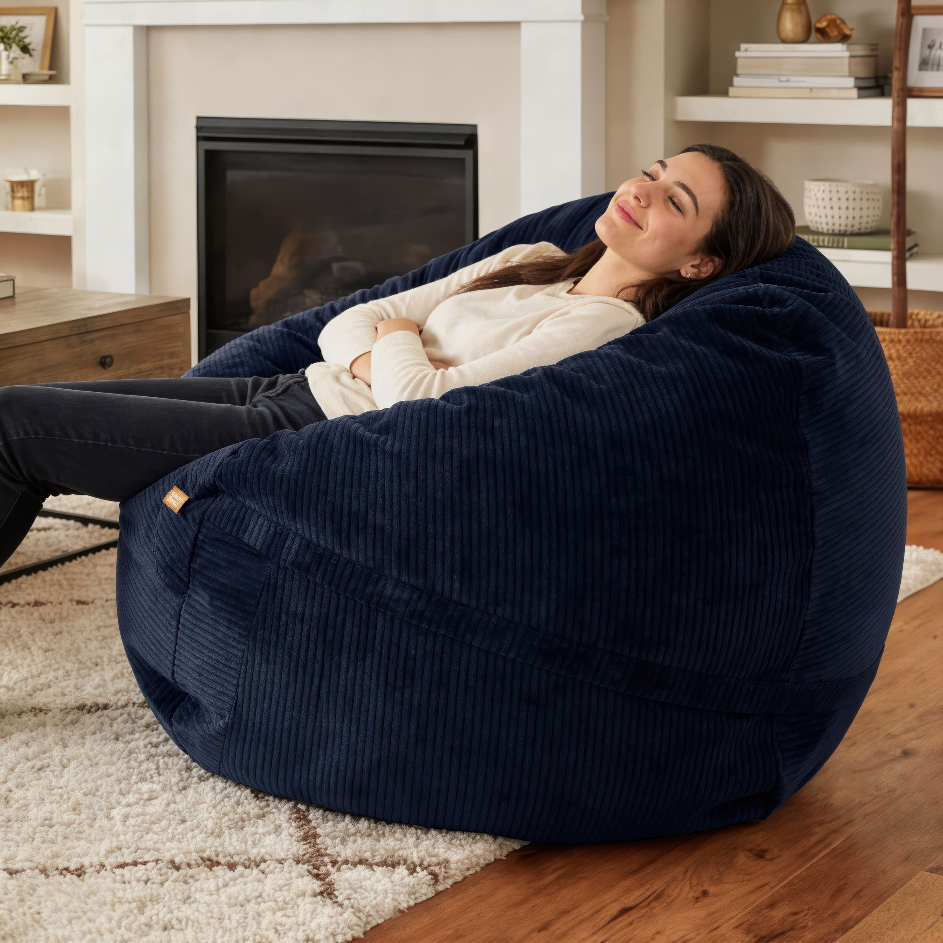 Option Cord Fur Navy