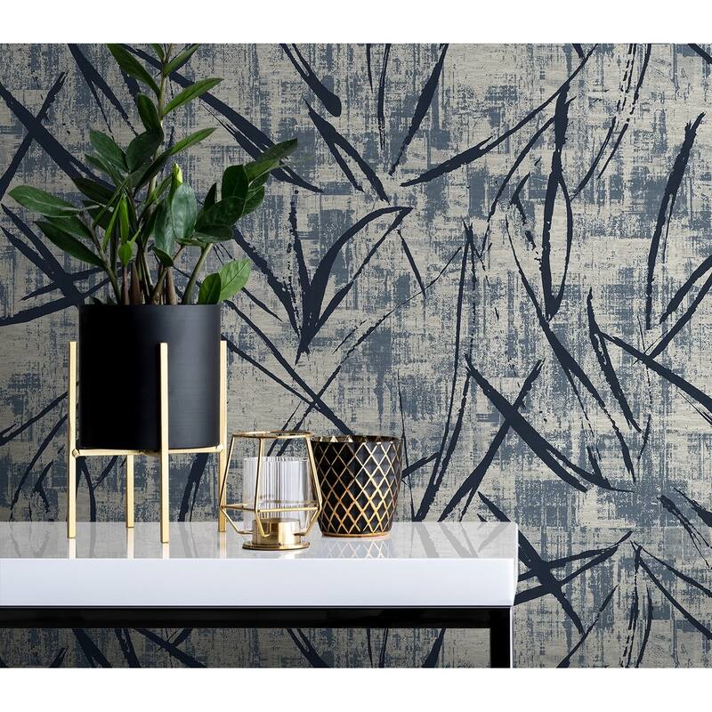 Seabrook Designs Luneth Abstract Non-Woven Unpasted Wallpaper