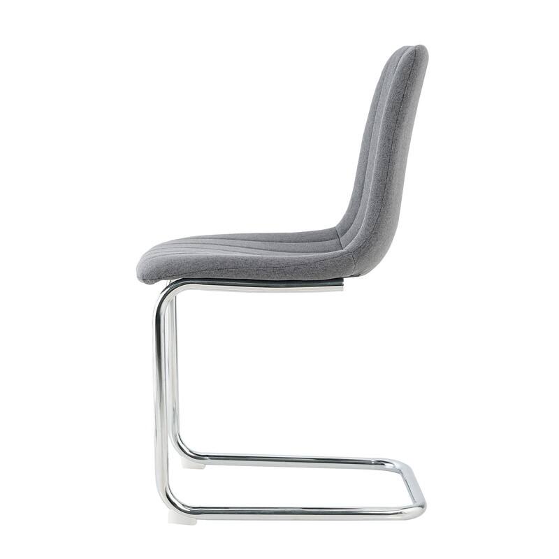 Modern/Simple Dining Chairs with Sliver Metal Base Set of 4