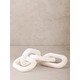 preview thumbnail 2 of 2, Eternity Marble Links Decorative Chain - White