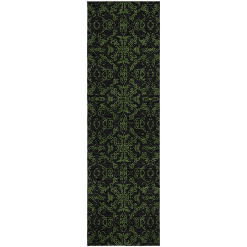 Premium Washable Super Soft Dark Traditional Mayfield Rug