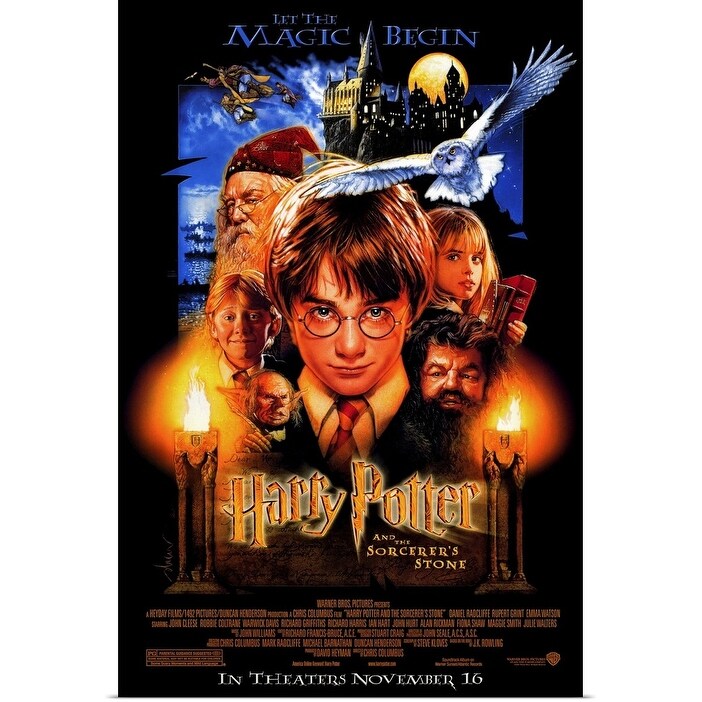 Harry Potter and the Sorcerer's Stone Movie Poster 2001 1 Sheet