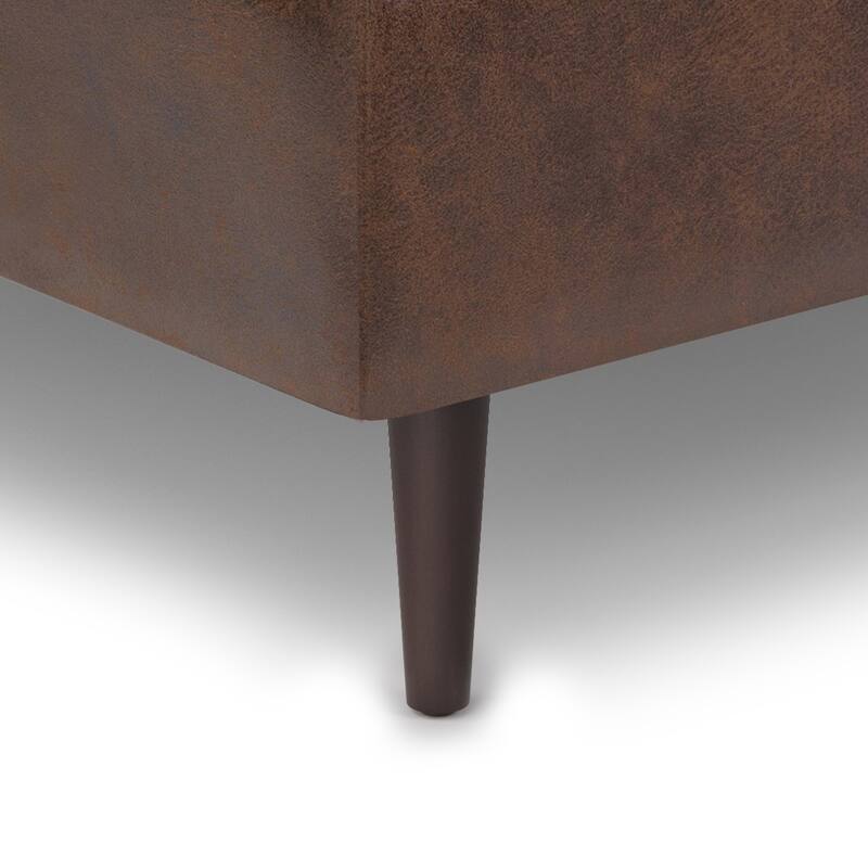 WYNDENHALL Blanchette Mid Century Modern Storage Ottoman