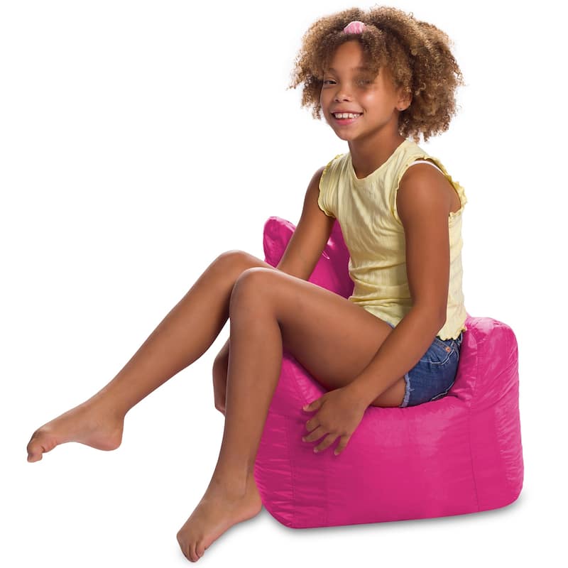 Bean Bag Chair for Kids, Teens and Adults, Comfy Chairs for your Room - Pasadena Kids Chair - Pink