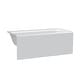 preview thumbnail 48 of 145, Fine Fixtures Acrylic-Fiberglass Soaking Bathtub, White. Alcove/Apron Front 60x32 - Left Hand - White