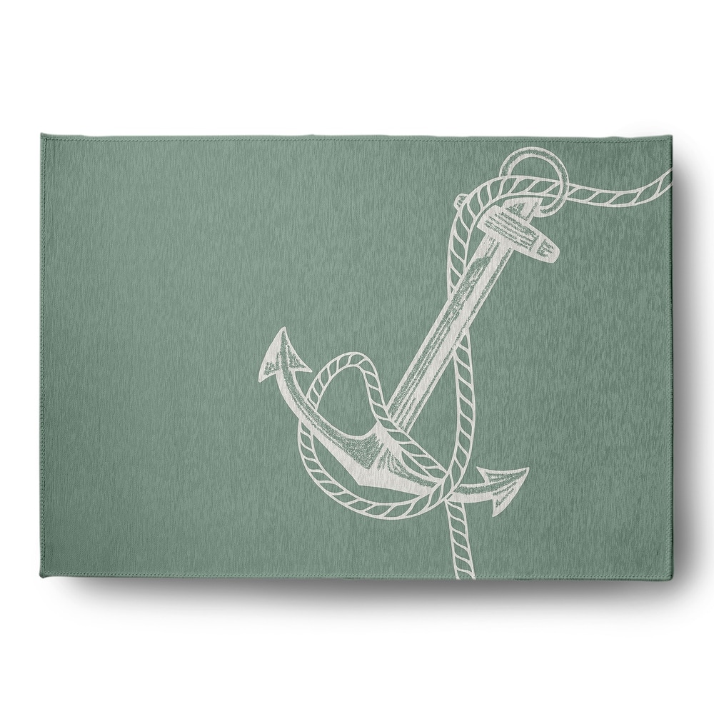 Anchored Nautical Indoor/Outdoor Rug