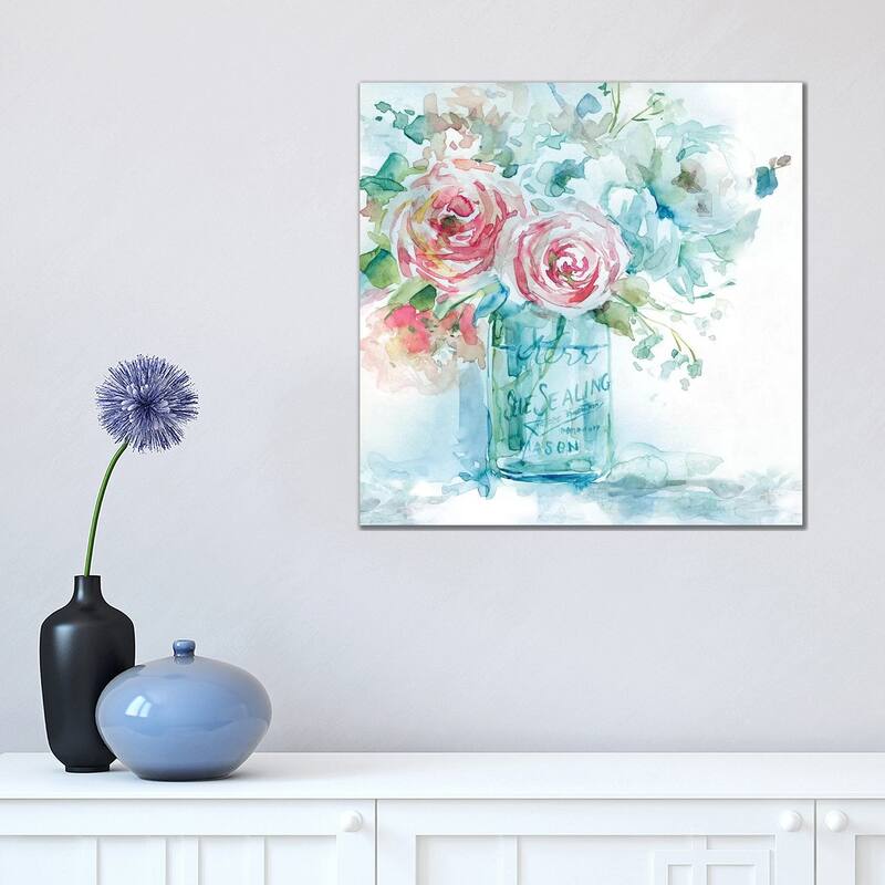 iCanvas "Sea & Glass I" by Carol Robinson Canvas Print - 18x18x1.5