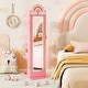 preview thumbnail 5 of 18, Gymax 3 In 1 Kids Jewelry Cabinet w/3-Color Lighted Full Length Mirror