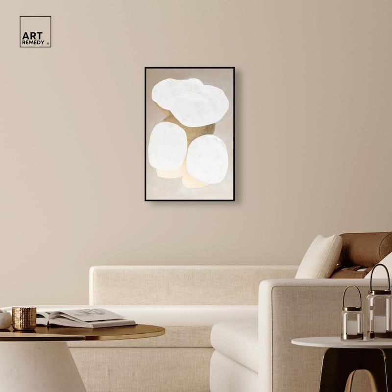 Stacked Stones II Canvas by Art Remedy