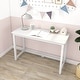 preview thumbnail 57 of 77, Max and Lily Simple Desk White - 47"