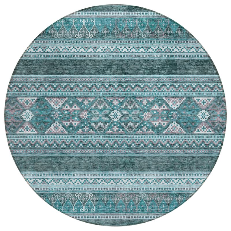 HomeRoots Southwestern Transitional Rectangle Outdoor Rug