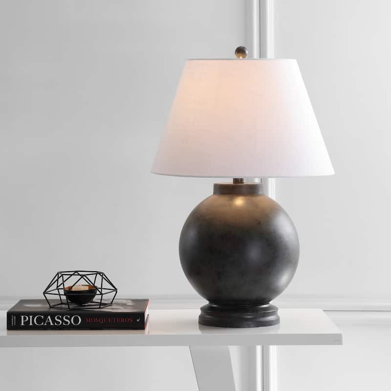 Abeline 26" Resin LED Table Lamp, Dark Gray by JONATHAN Y